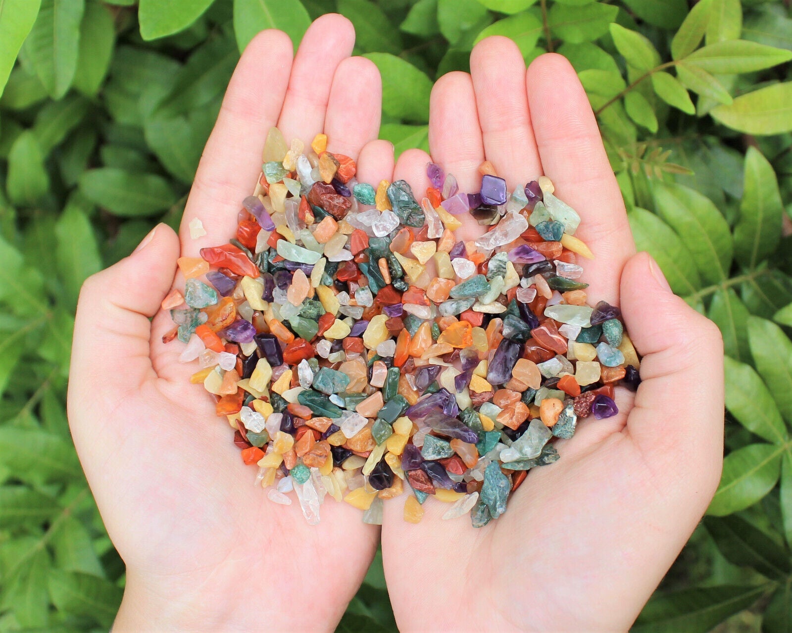 Assorted Semi Tumbled Gemstone Mini Chips 3-10 mm, Tiny, Mixed Chips Bulk Lot