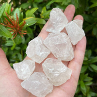 Natural Rough Clear Quartz Chunks, 1-2" Raw Clear Quartz, Wholesale Bulk Lot