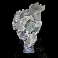 Rare Coral Chalcedony Cluster 130g Mineral Specimen Zeolite India