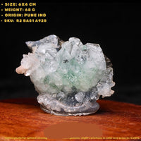 68g Green Apophyllite Crystal Cluster Natural Healing Stone Mineral India