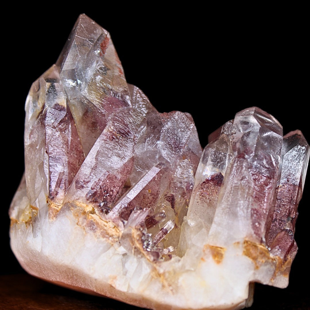 Phantom Clear Quartz Cluster 355g Raw Healing Crystal Specimen India