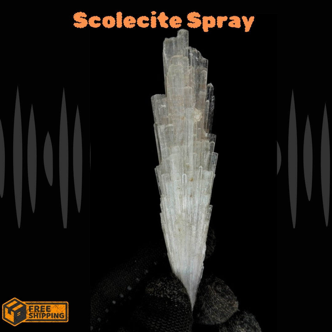 20g Scolecite Mineral Cluster Natural Healing Crystal for Peace Relaxation