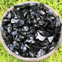 Raw Natural Black Obsidian Crystals: Choose How Many Pieces - Rough Obsidian