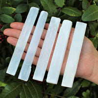 1 lb Bulk Wholesale Lot 5" Selenite Sticks (Raw Selenite Wand, Selenite Crystal)