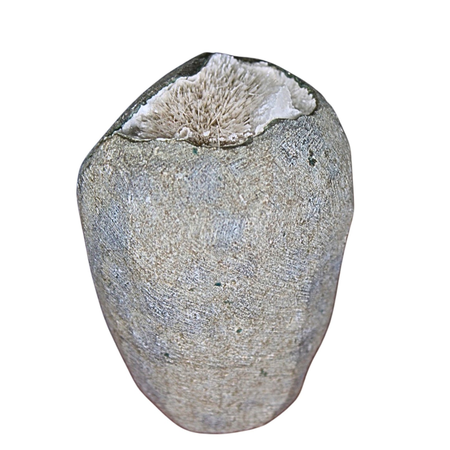 Raw Scolecite Geode 130g Chakra Healing Crystal Cluster from India