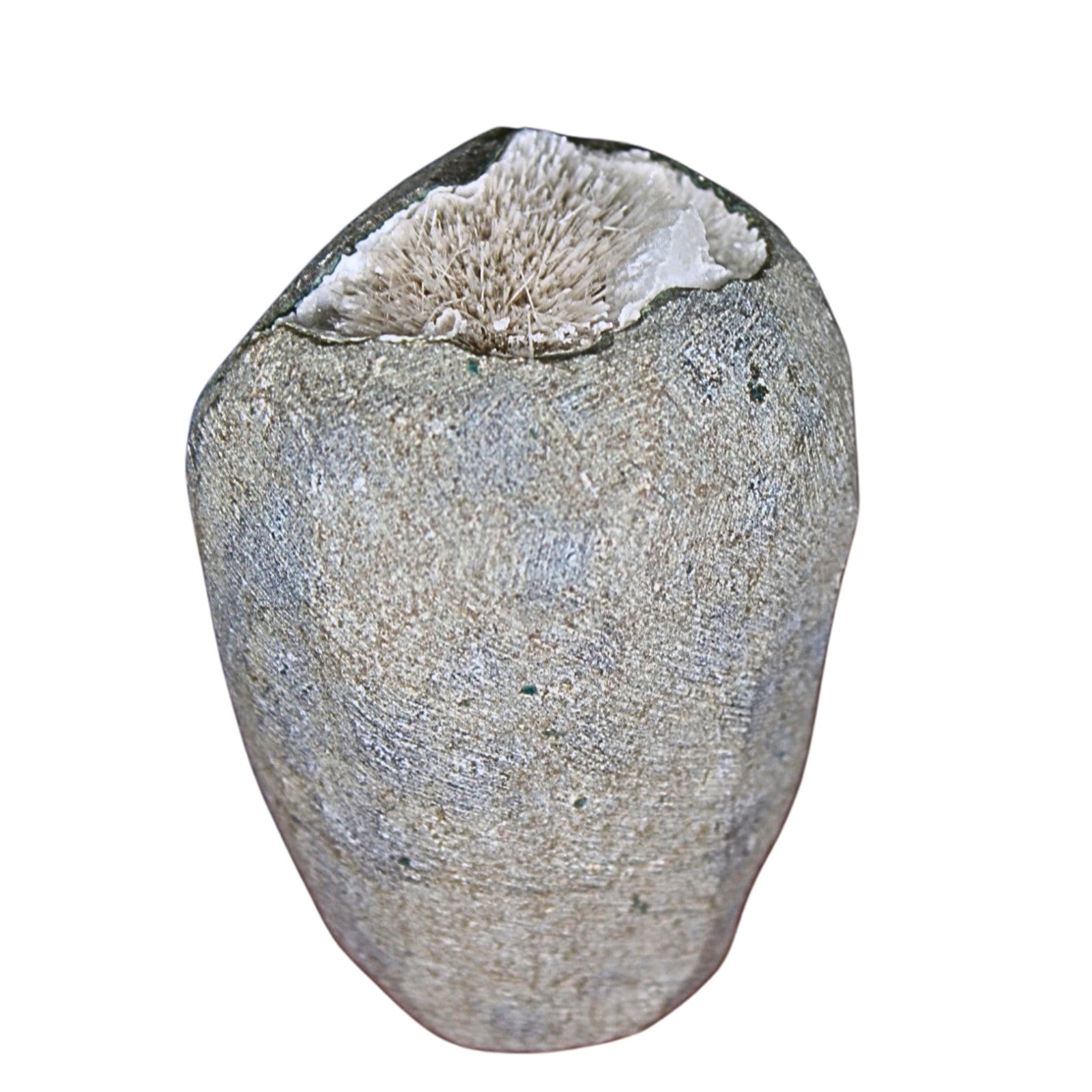 Raw Scolecite Geode 130g Chakra Healing Crystal Cluster from India