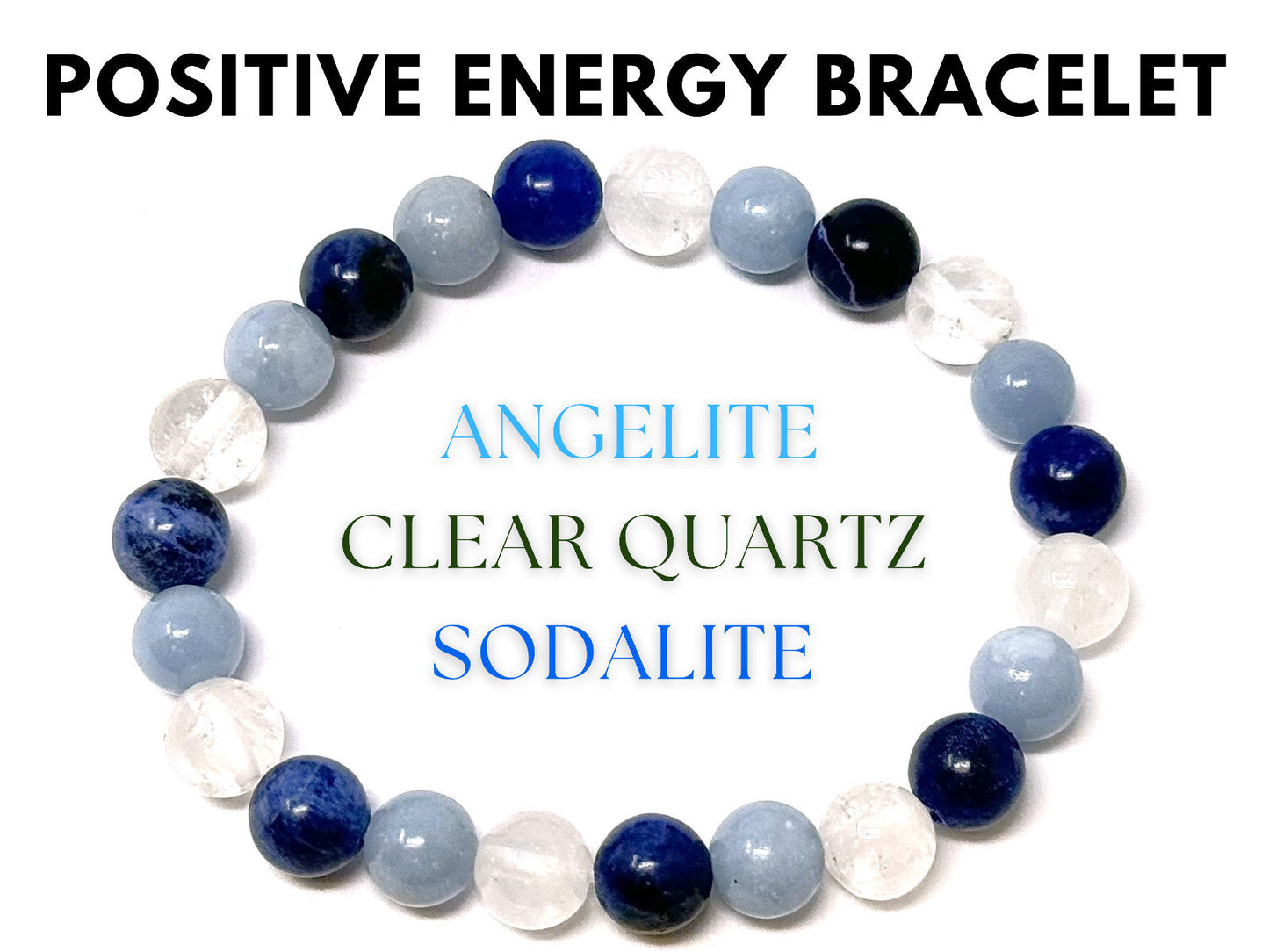 8 mm Bead Gemstone Bracelets: BUY 3 GET 1 FREE! (Stretch Crystal Bead Bracelets)