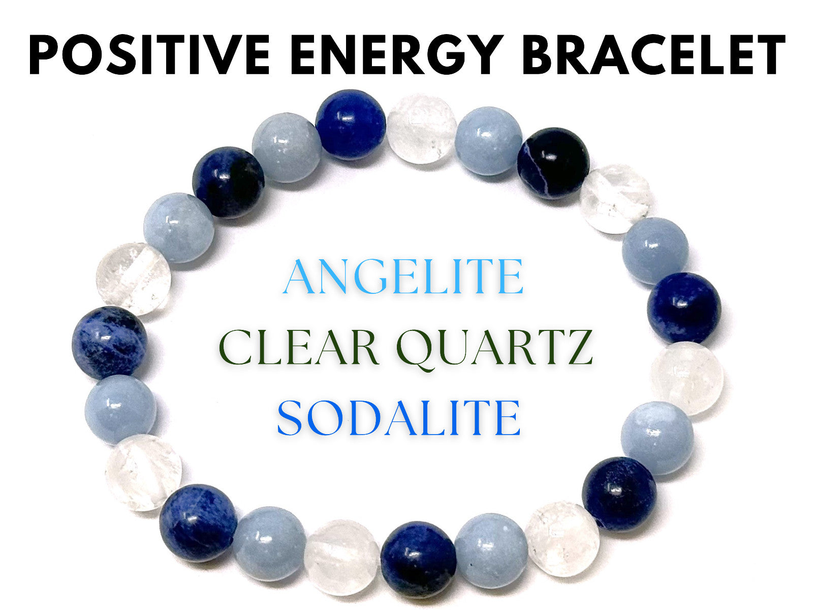8 mm Bead Gemstone Bracelets: BUY 3 GET 1 FREE! (Stretch Crystal Bead Bracelets)