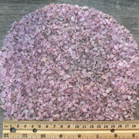 Grade A++ Rose Quartz Semi Tumbled Gemstone Mini Chips 3-8mm, Wholesale Bulk Lot