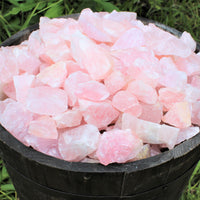 Single Large Rough Rose Quartz Crystal | 2"–3" Natural Raw Love Stone | Healing Specimen
