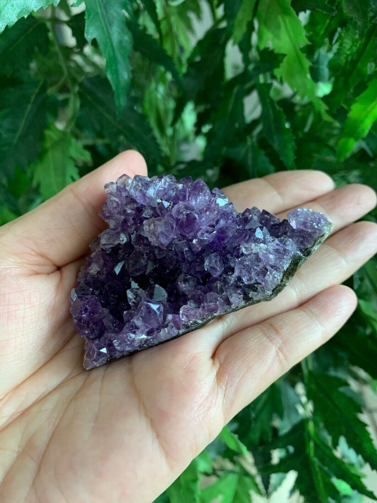 Deep Purple Amethyst Cluster From Uruguayan, Amethyst Geode, Raw Amethyst