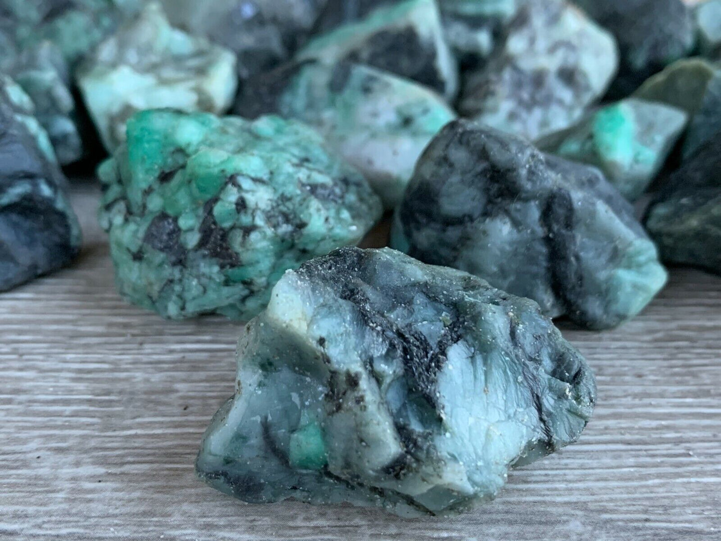 Grade A++ Large Emerald Rough Stones, 2 - 3 Inch Raw Emerald, Wholesale Bulk Lot