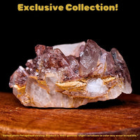 Phantom Quartz Crystal Cluster 120g 7x5 cm Natural Clear Healing Mineral India