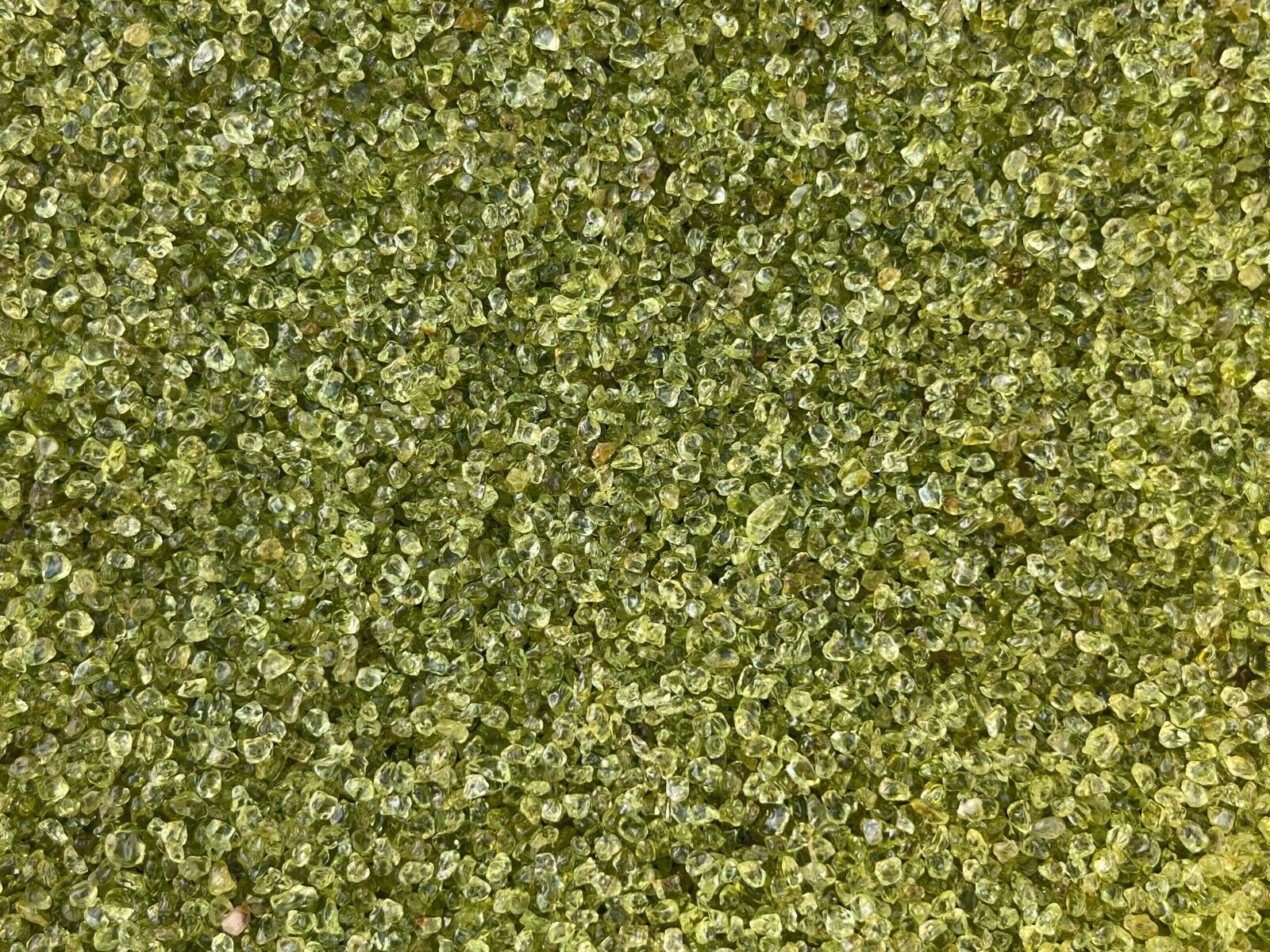 Grade A++ Peridot Semi Tumbled Gemstone Mini Chips 2 - 3 mm, Wholesale Bulk Lot