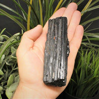 JUMBO Black Tourmaline Rods Premium Rough Natural Crystal Logs