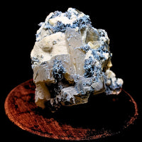 456g Calcite with Mordenite & Blue Chalcedony Rare Rainbow Inclusion Specimen