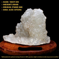 380g Rainbow Quartz Cluster Rare Mineral Specimen from India for Display