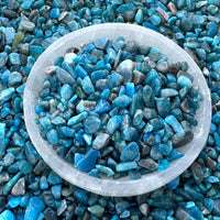 Grade A++ Apatite Semi Tumbled Gemstone Mini Chips 4 - 8 mm, Wholesale Bulk Lot