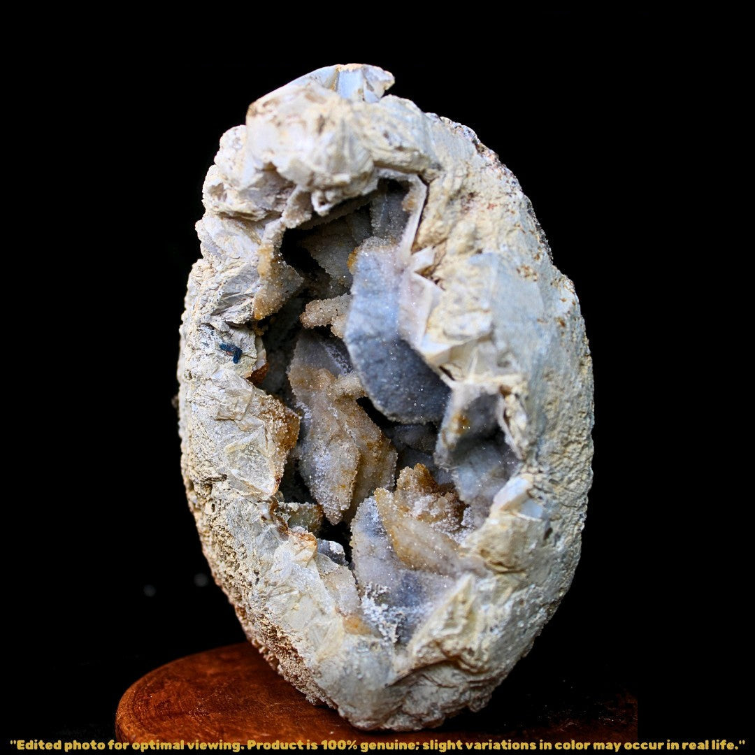 Amethyst Chalcedony Geode 1.8kg Natural Crystal Cluster Mineral India