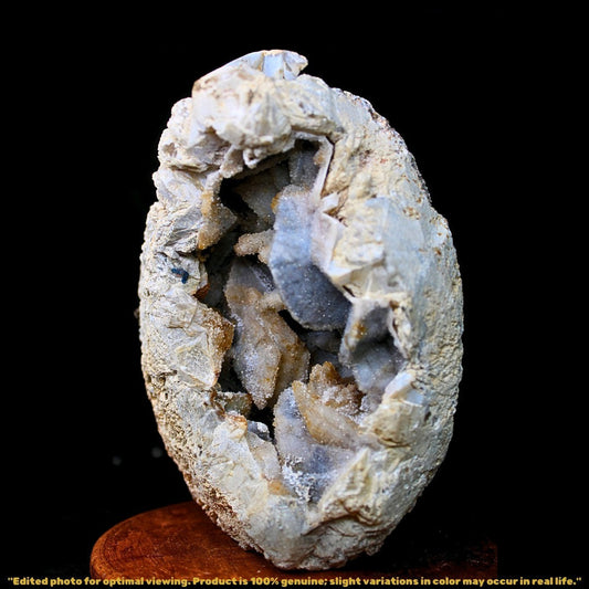 Amethyst Chalcedony Geode 1.8kg Natural Crystal Cluster Mineral India