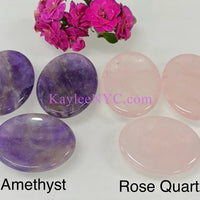 Wholesale Lot 11 PCs Natural Crystal Worry Stone Healing Energy