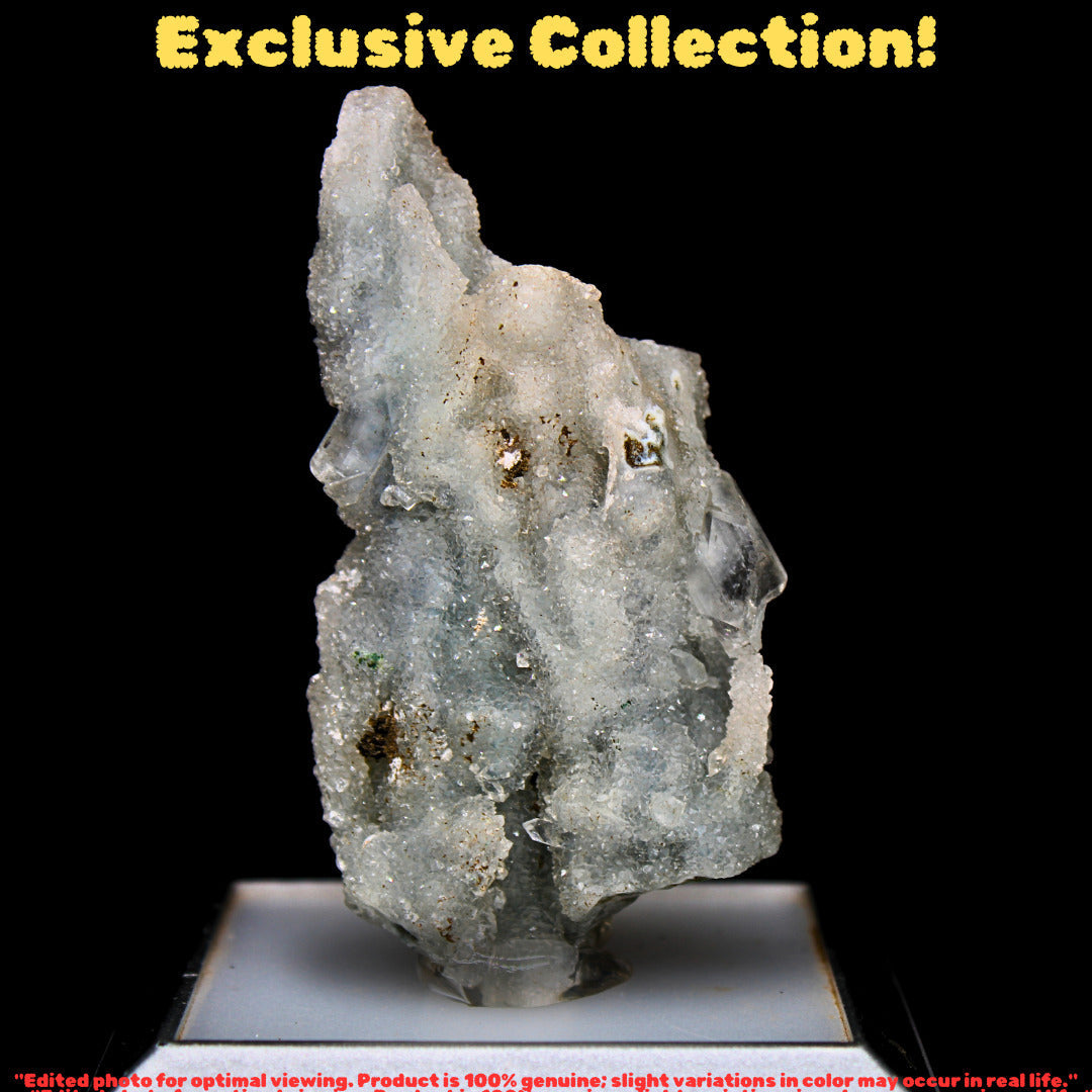 Natural Chalcedony 50g Rare Blue Crystal Mineral Specimen from India