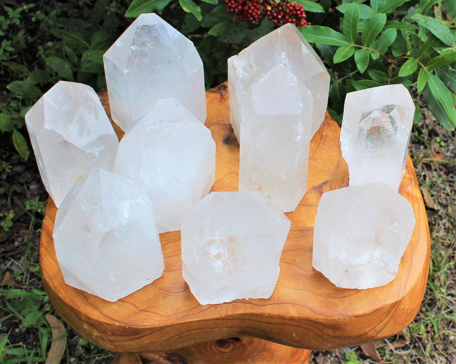 ✨ Natural Clear Quartz Point with Cut Base | Premium 'A' Grade | Zeenat Studio