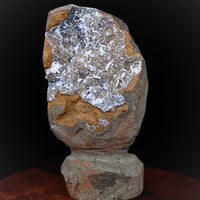 Natural Scolecite Geode Chalcedony Cluster High Healing Crystal Stone 230g