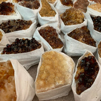 3 Piece Healing Crystal: Citrine, Amethyst &Smoky Quartz Crystal Clusters Geodes