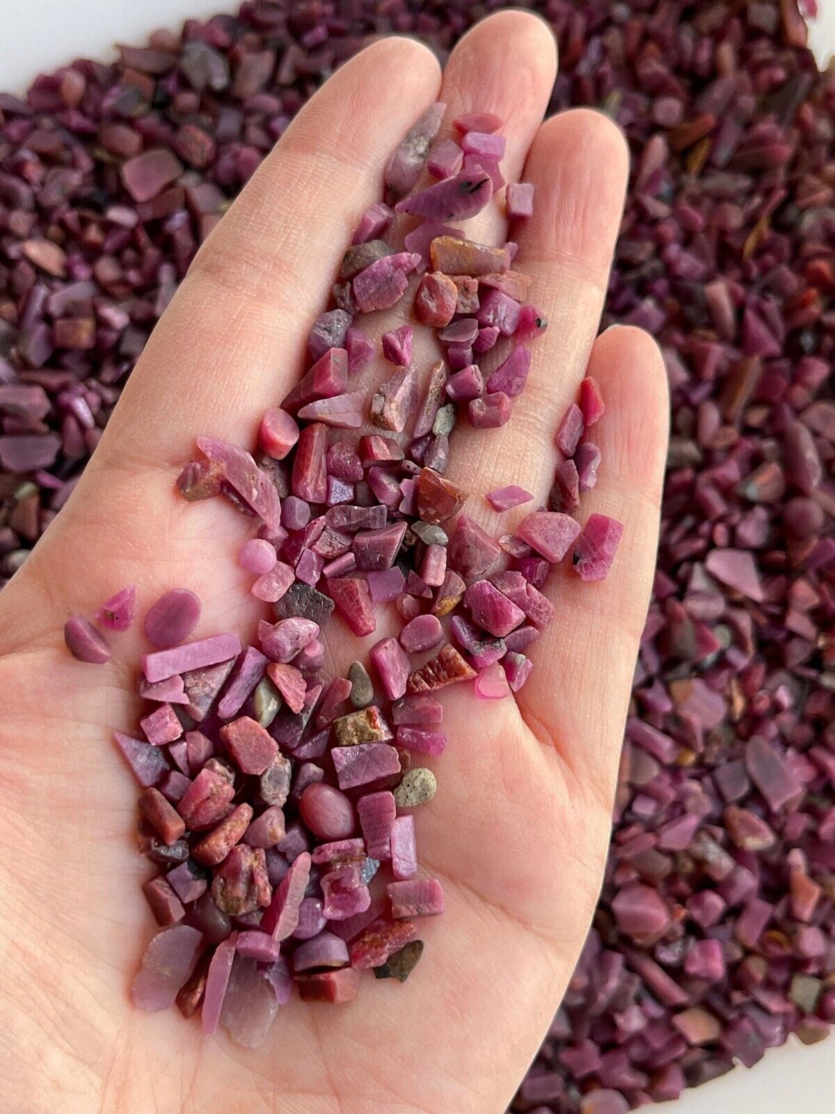 Grade A++ Semi Tumbled Gemstone Mini Chips 3 - 18 mm, Choose From 4 oz to 3 lbs