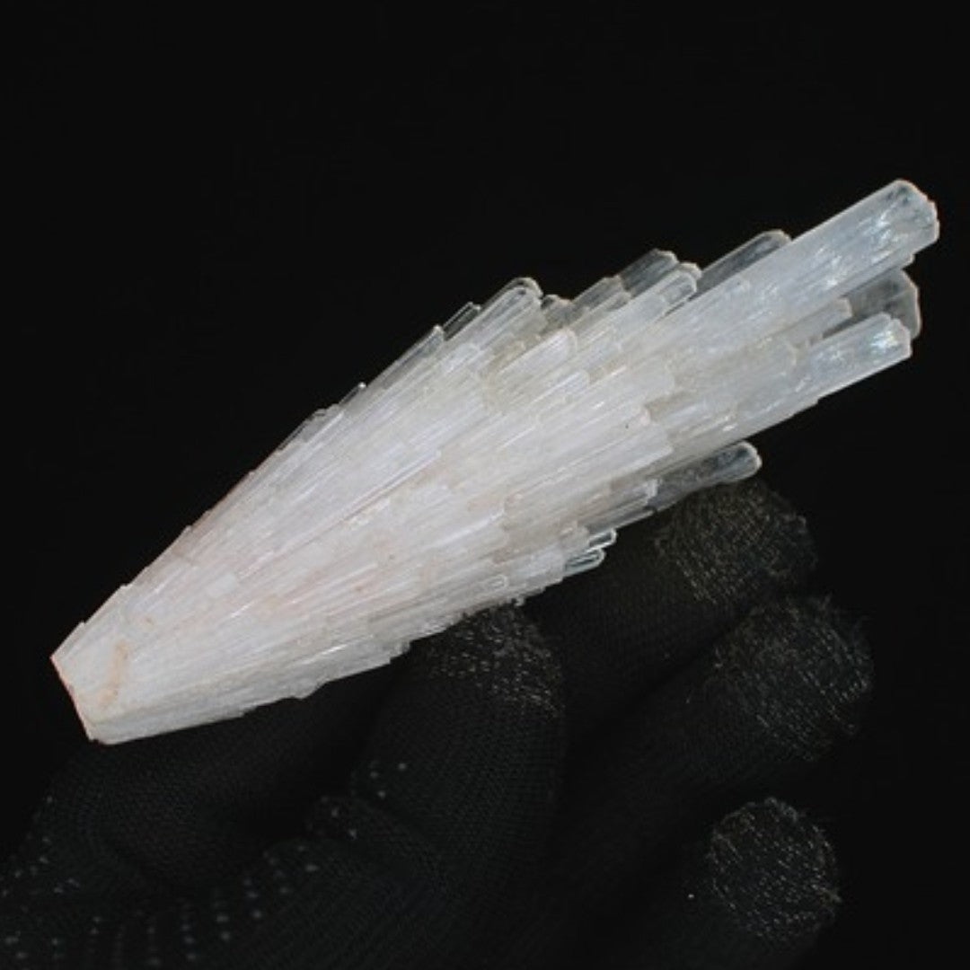 Natural Scolecite Crystal Cluster 58g White Zeolite Mineral Specimen India