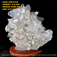 Himalayan Clear Quartz Cluster 4.2 lbs Chakra Healing Crystal from India