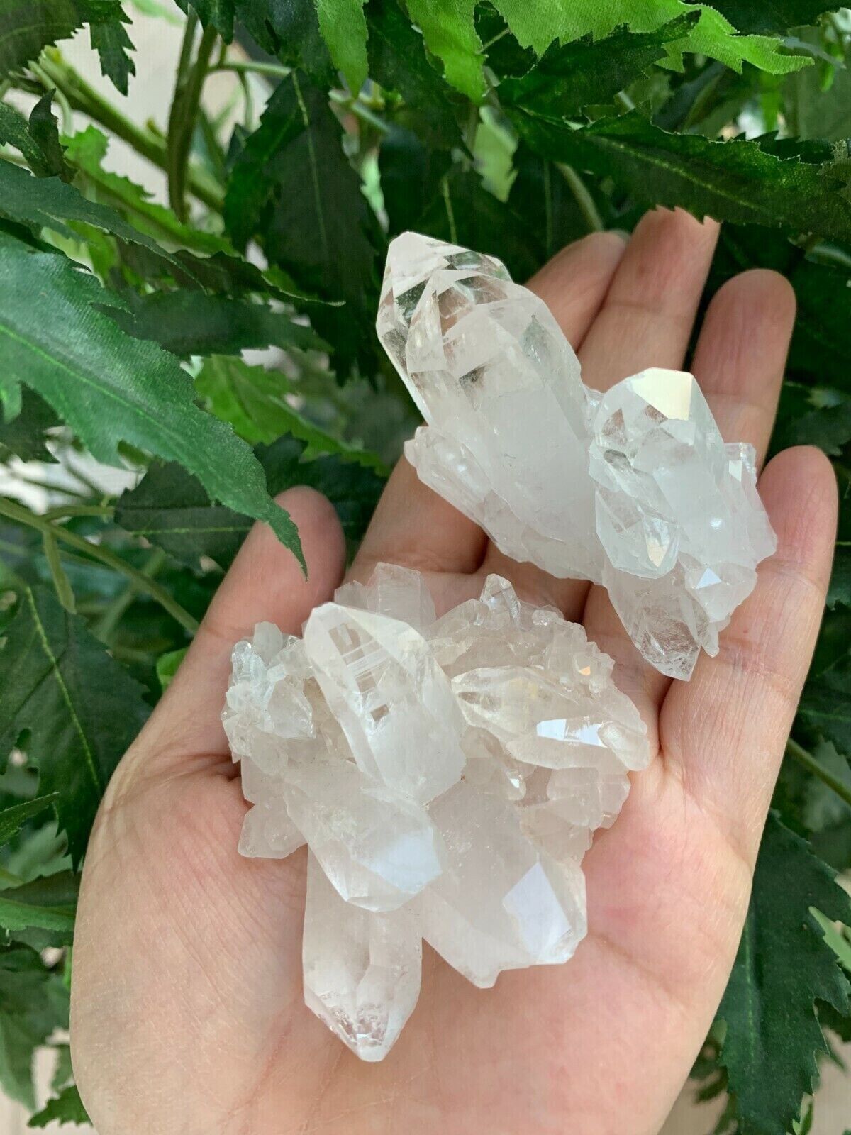 Grade A++ Clear Quartz Crystal Cluster, 1.5"- 2" Raw Clear Quartz Geode