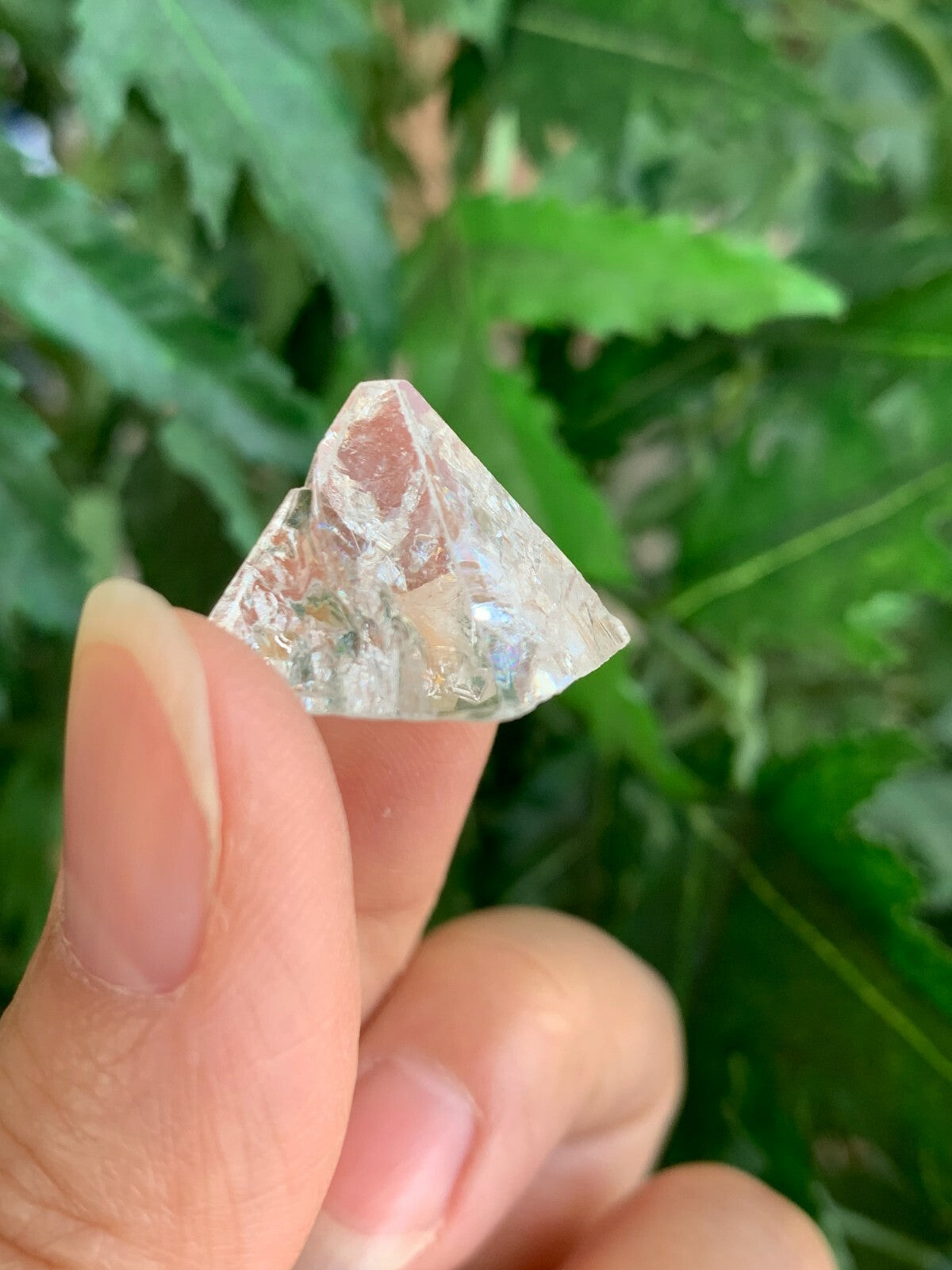 5 Pcs Small Apophyllite Tips, Apophyllite Point, Apophyllite Pyramid, Raw Stones