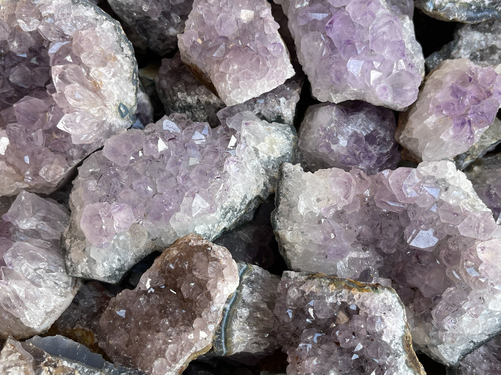 Grade B Amethyst Cluster, Amethyst Geode, Raw Amethyst Druze, Wholesale Bulk Lot