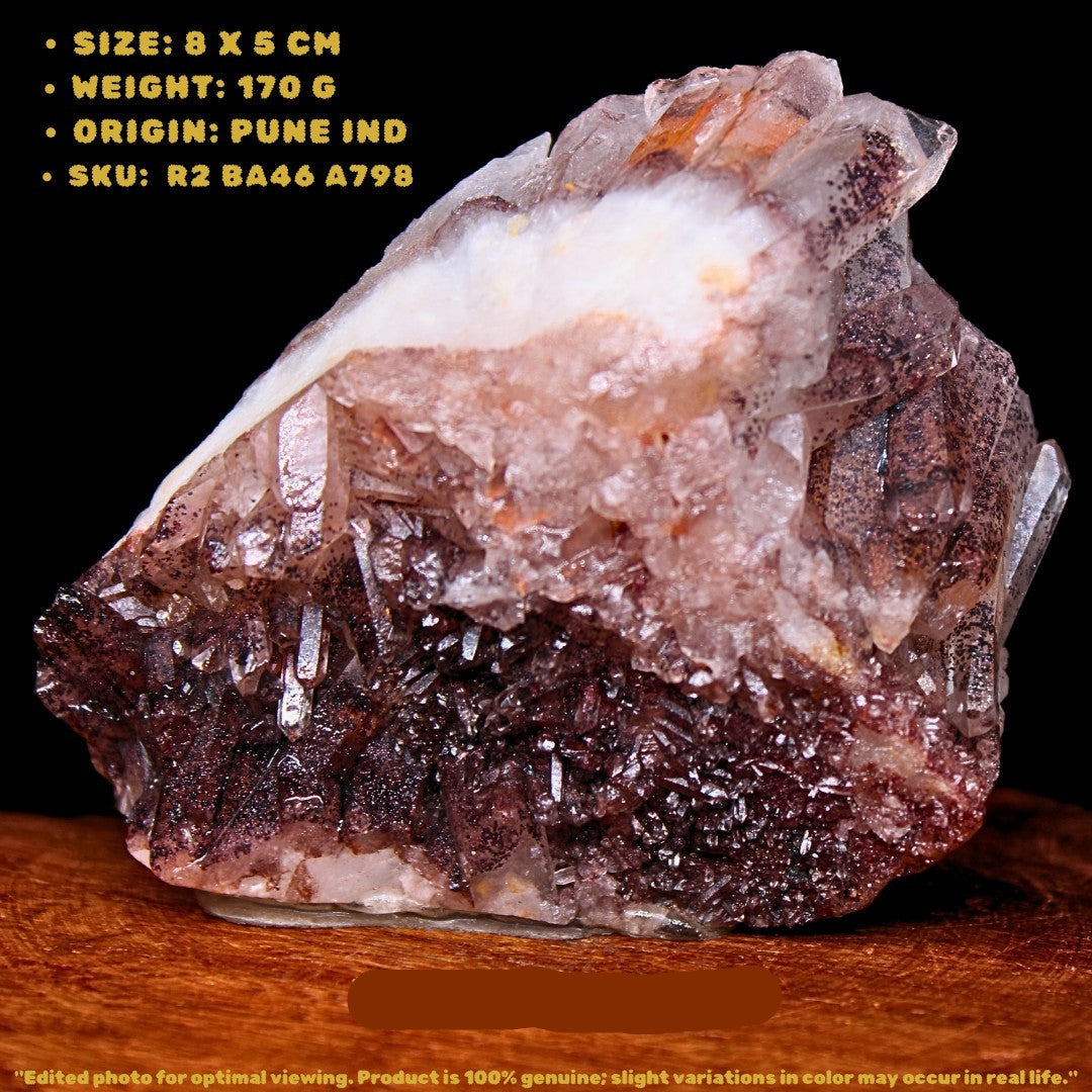 Phantom Quartz 170g 8x5 cm Healing Stone for Meditation Insight