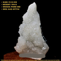 Apophyllite Healing Crystal Cluster 196g 9x5cm for Energy Cleansing Calm