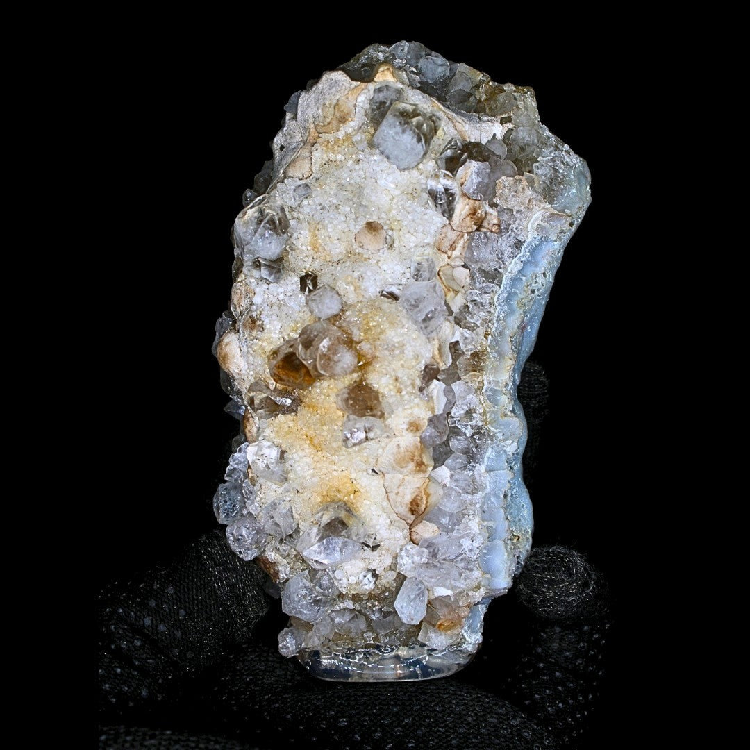 Smoky Quartz Crystal with Golden Rutile 322g Energy Clearing Healing Stone