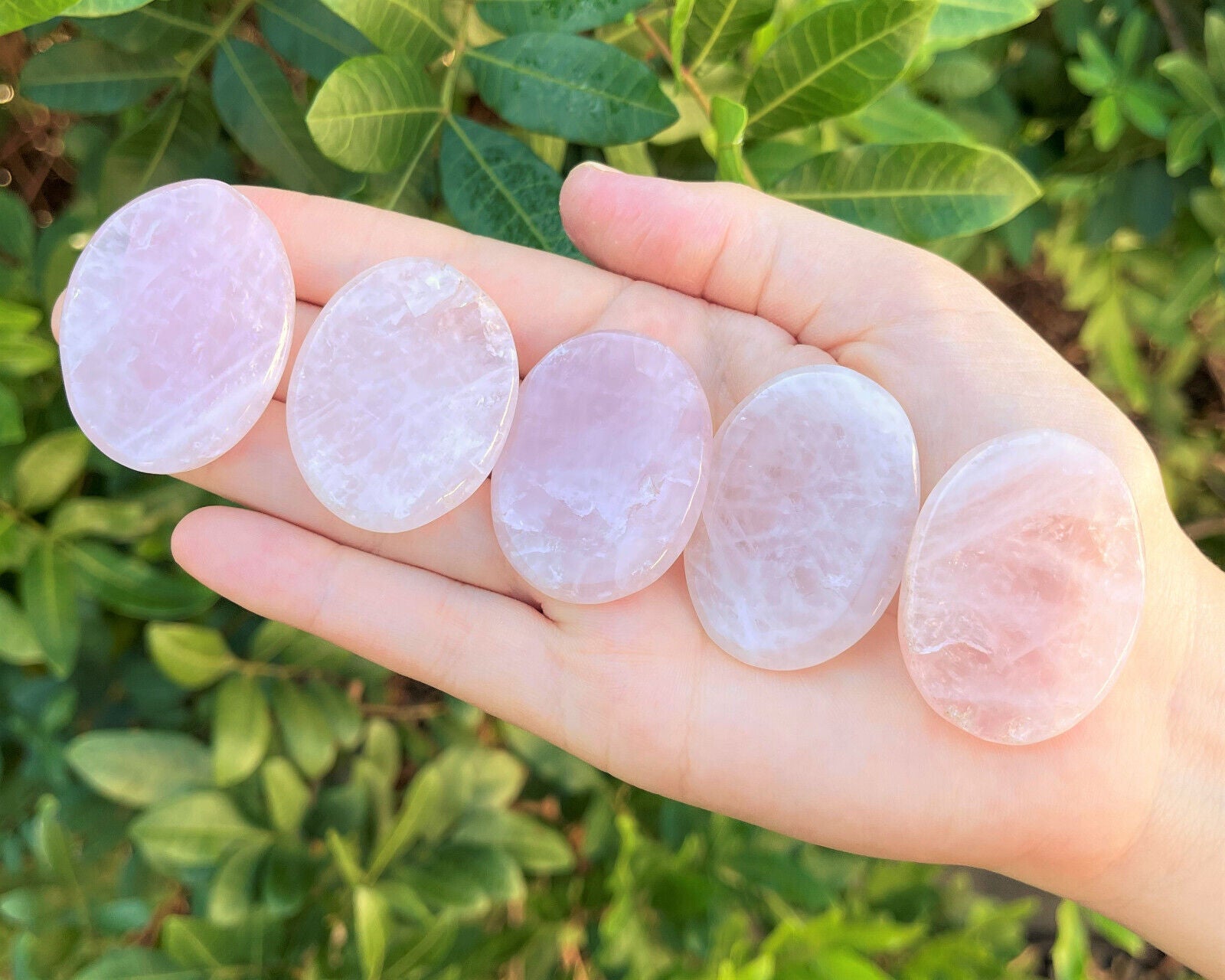 Natural Crystal Worry Stone: Choose Gemstone (Crystal Healing Pocket Stone)