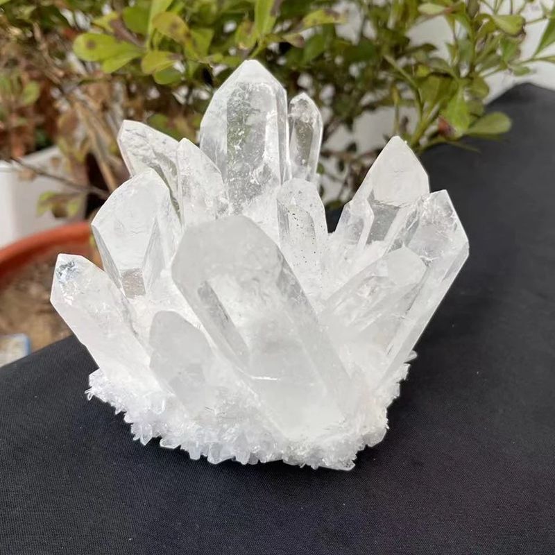 150g AAA Natural White Clear Quartz Cluster Crystal Point Healing Reiki Specimen