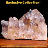 Phantom Clear Quartz Cluster 210g 8x5 cm – Rare Natural Growth Crystal