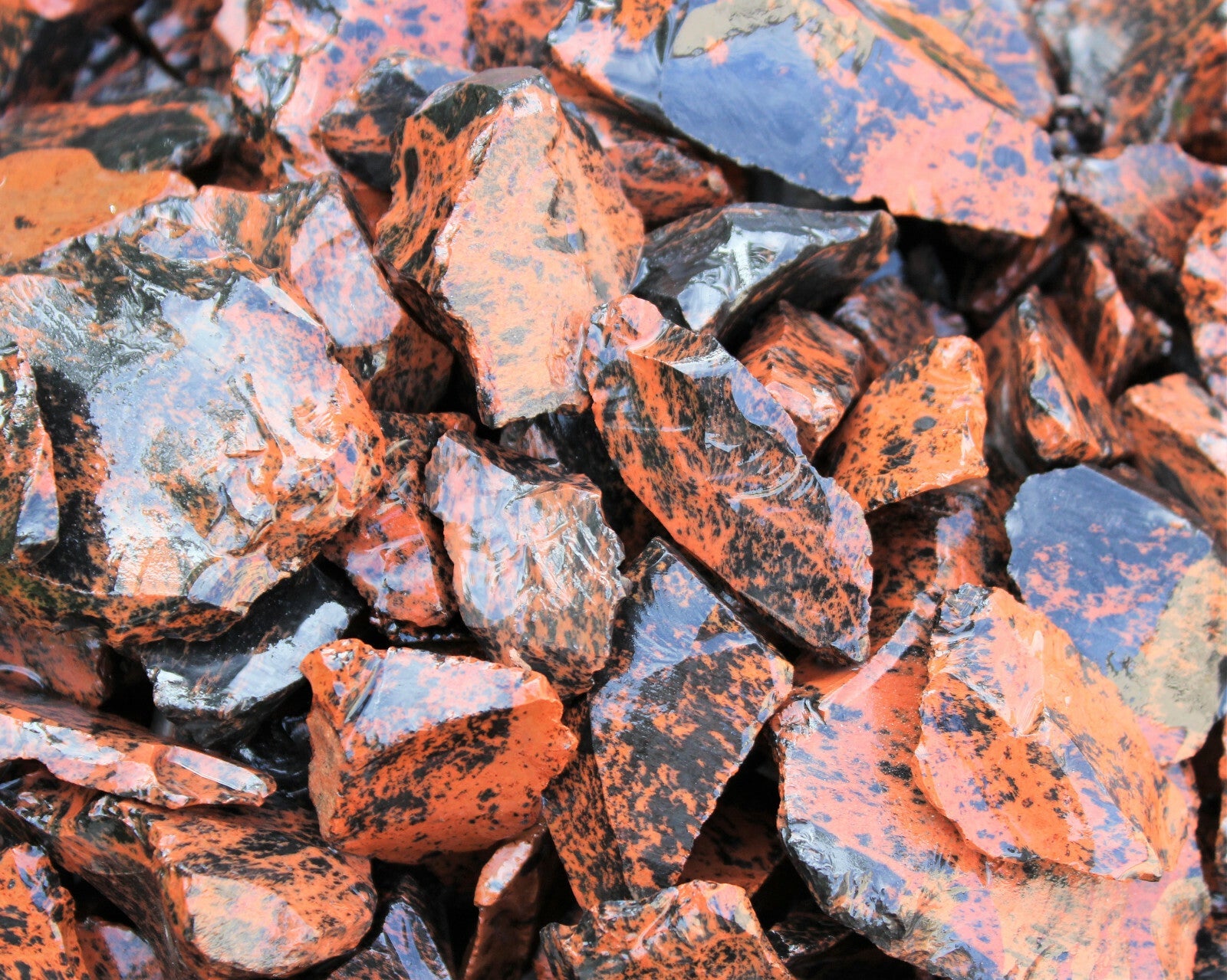 Raw Natural Mahogany Obsidian Crystals - Choose How Many - Raw Obsidian Stones