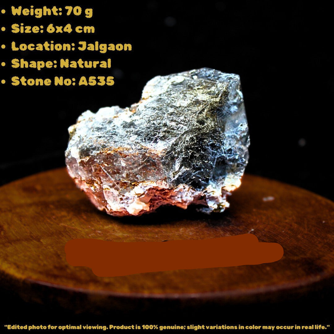 Calcite Rainbow Crystal 70g with Mordenite | Reiki Healing Stone 6x4cm