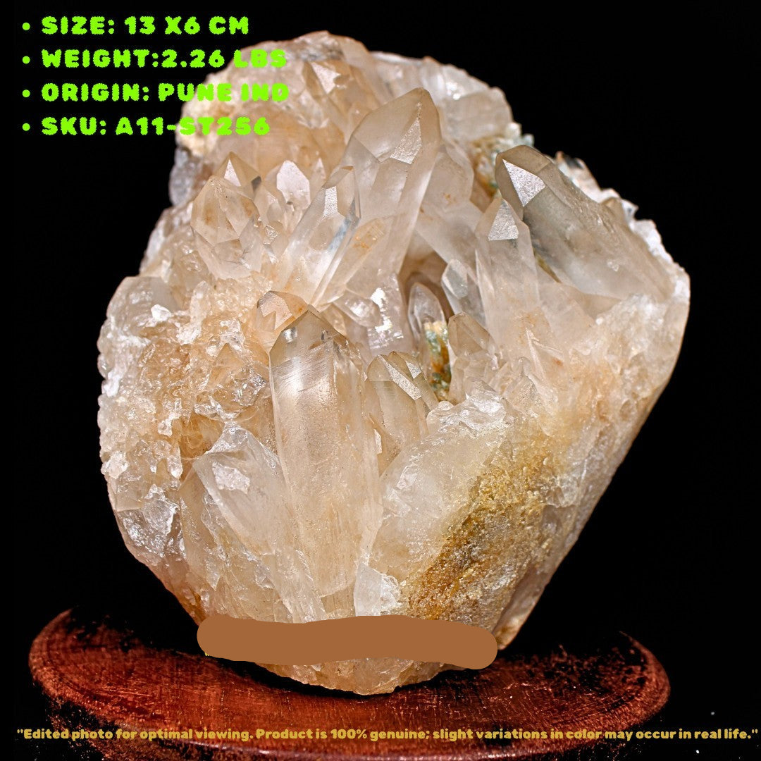 Clear Quartz Healing Cluster 2.26 lbs | Chakra Reiki Energy Stone | Raw Crystal