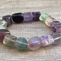 Wholesale Grade A++ Gemstone Nugget Bracelet, Choose from 18 Gemstone Types