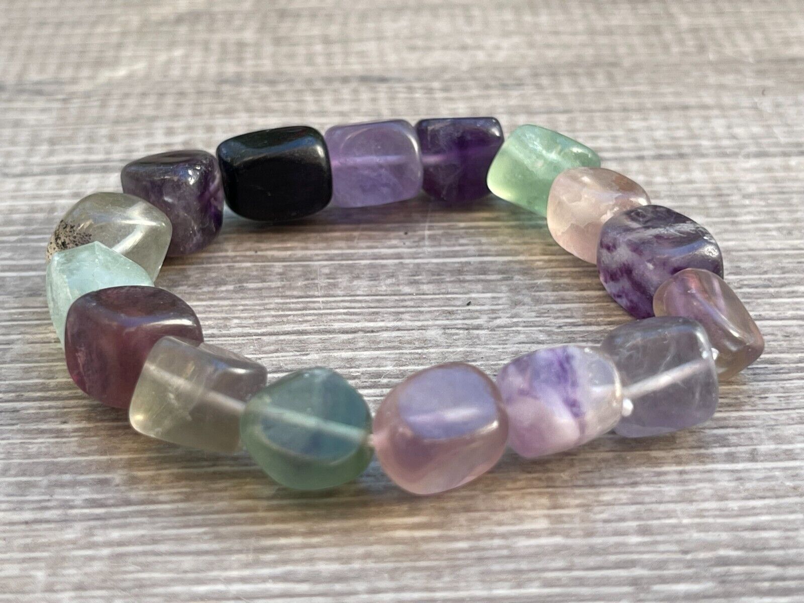 Wholesale Grade A++ Gemstone Nugget Bracelet, Choose from 18 Gemstone Types