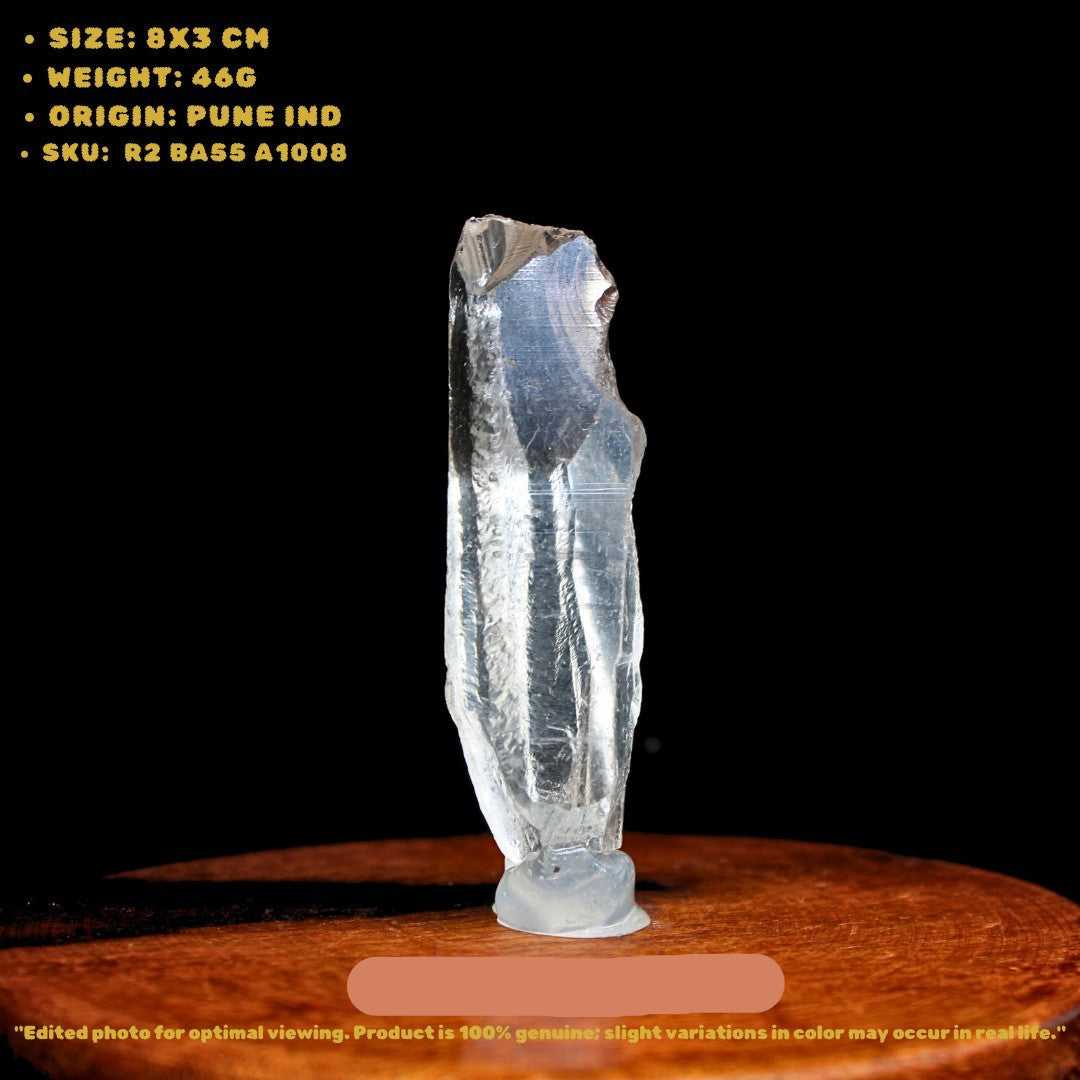 Natural Clear Quartz Point 46g | Energy Amplifier & Meditation Healing Crystal