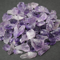 1/4 lb Bulk Lot Purple Amethyst Quartz Points & Raw Crystal Pieces – 4 oz