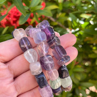 Wholesale Grade A++ Gemstone Nugget Bracelet, Choose from 18 Gemstone Types