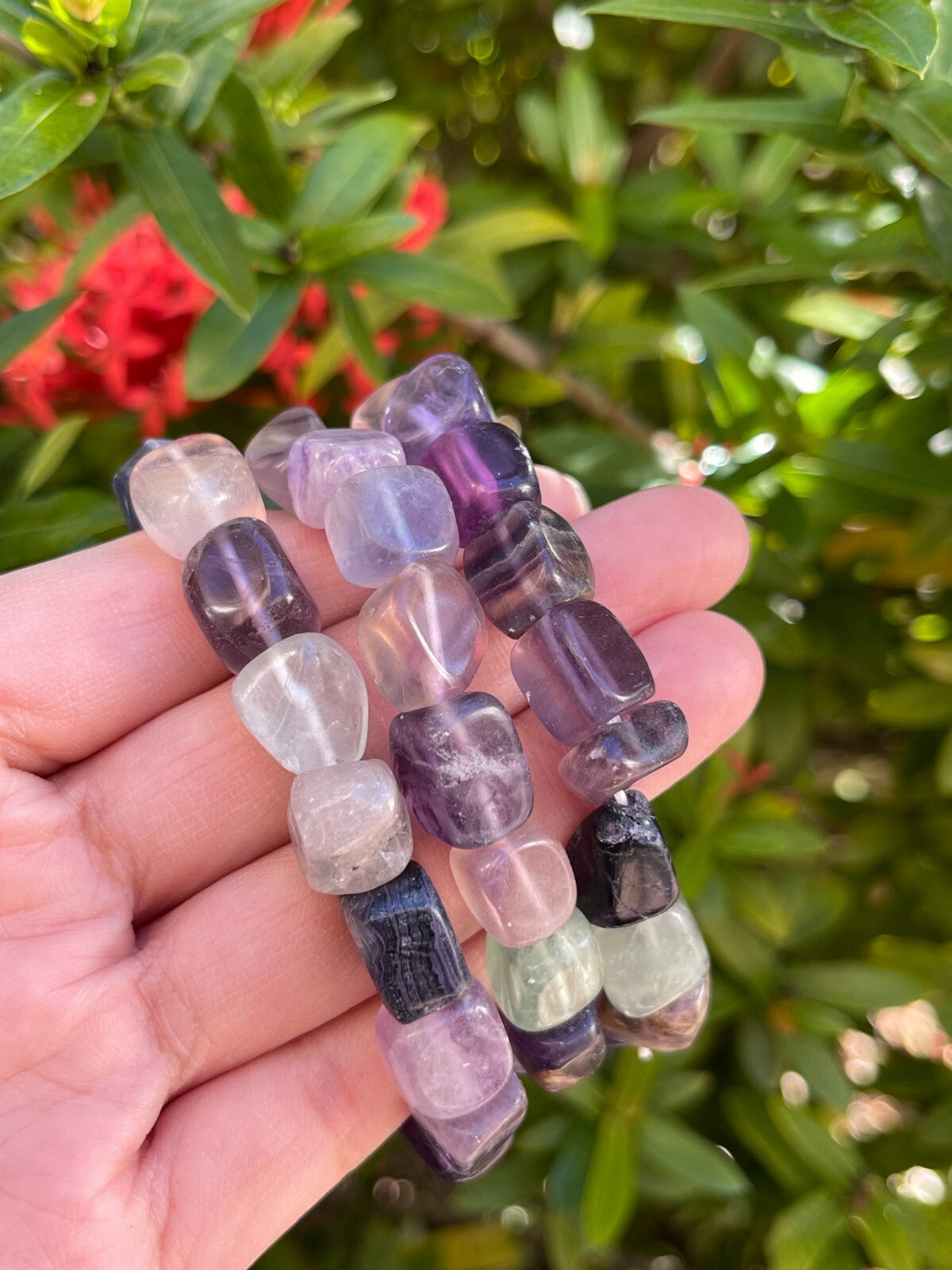 Wholesale Grade A++ Gemstone Nugget Bracelet, Choose from 18 Gemstone Types